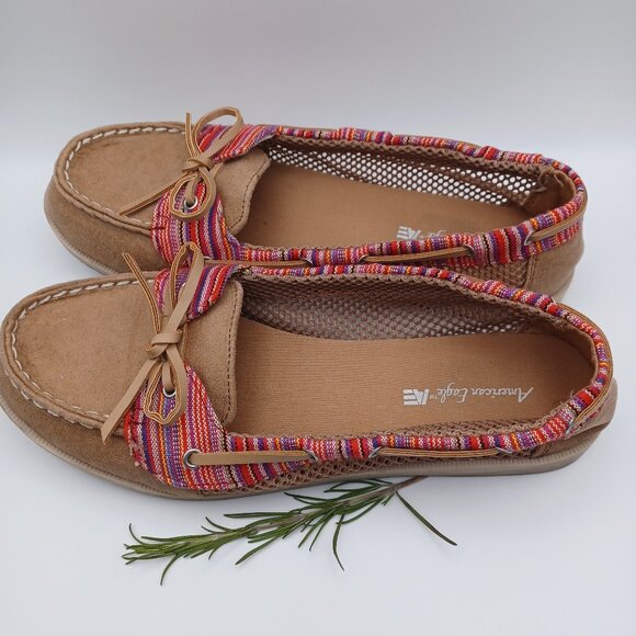 American Eagle Mesh and Faux Leather Boat Shoes - Picture 3 of 6